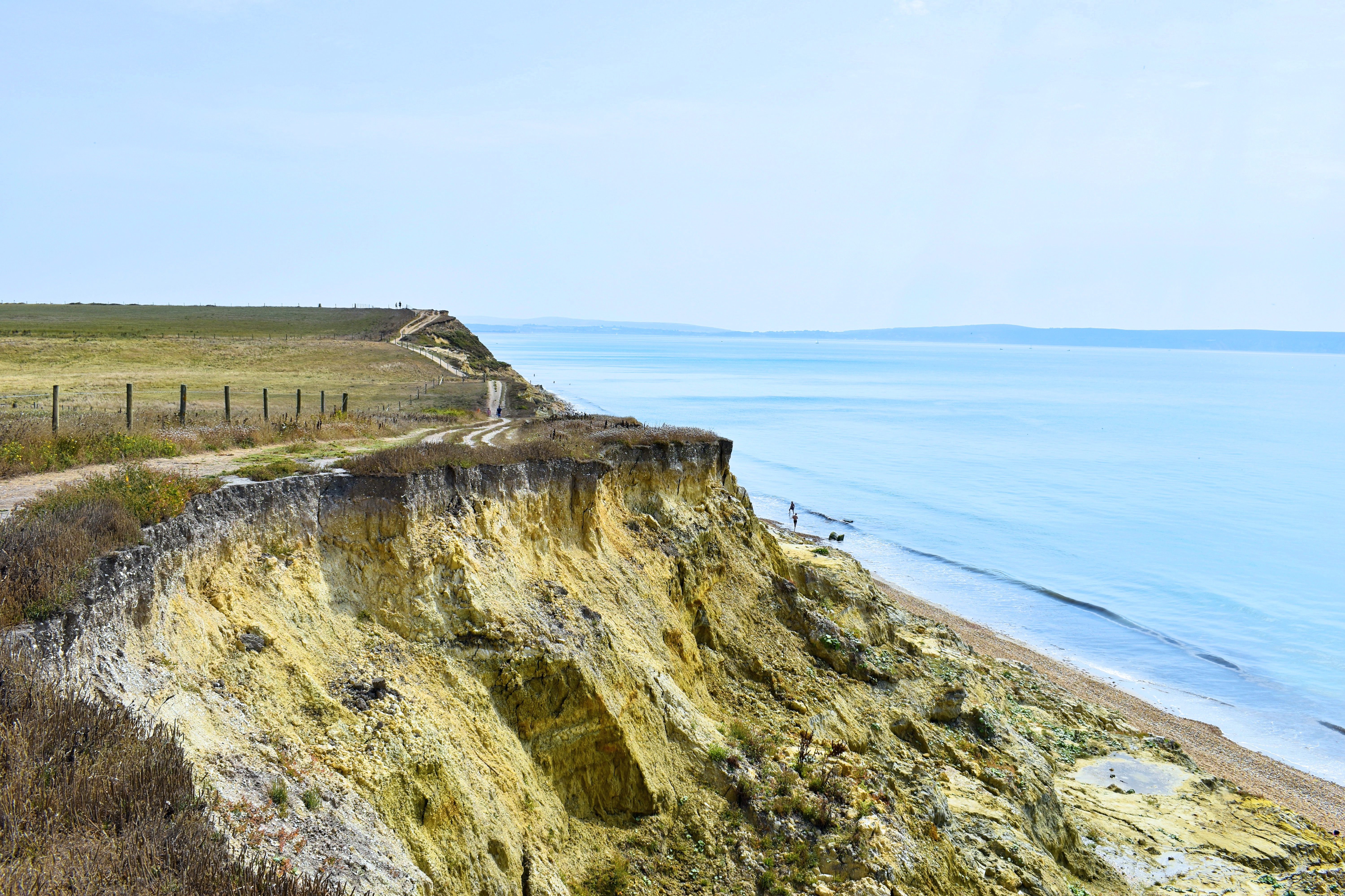 Figure 3.
Erosion cuts into old footpaths. 
Route from Barton on Sea to Hurst Spit. Image taken by Isobel Akerman, 2020